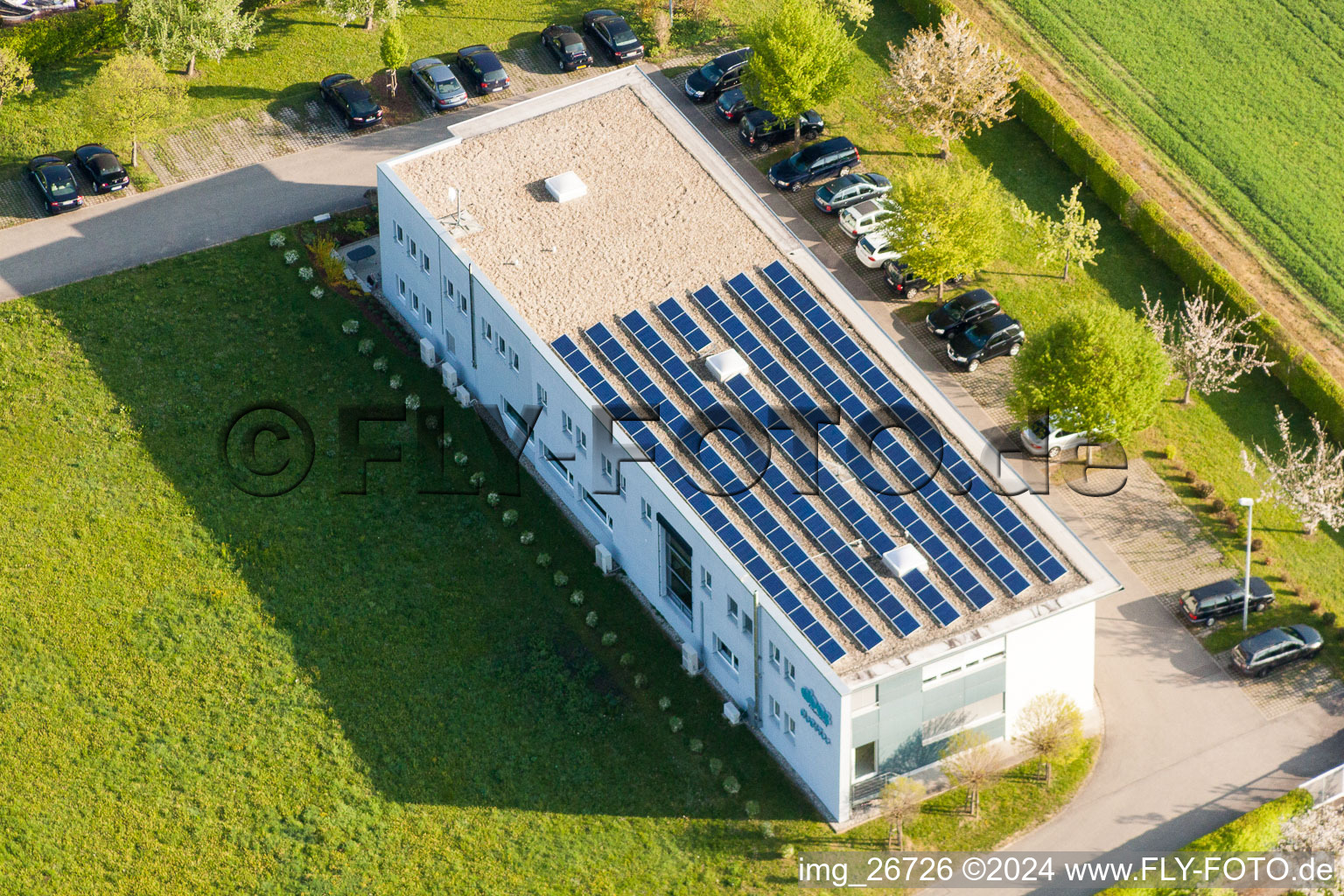 Office building of LEITWERK AG in Stupferich in the state Baden-Wurttemberg, Germany