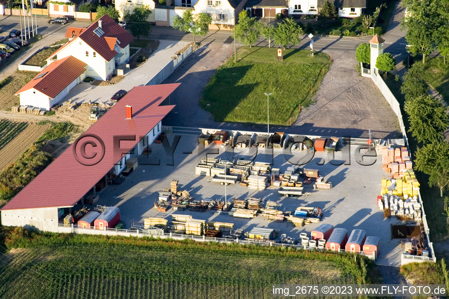 Building materials store in Minfeld in the state Rhineland-Palatinate, Germany