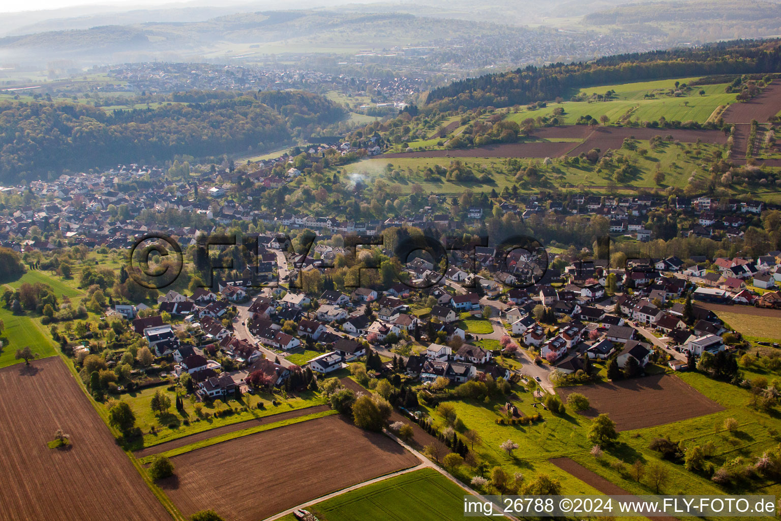 Kandelstr in the district Kleinsteinbach in Pfinztal in the state Baden-Wuerttemberg, Germany