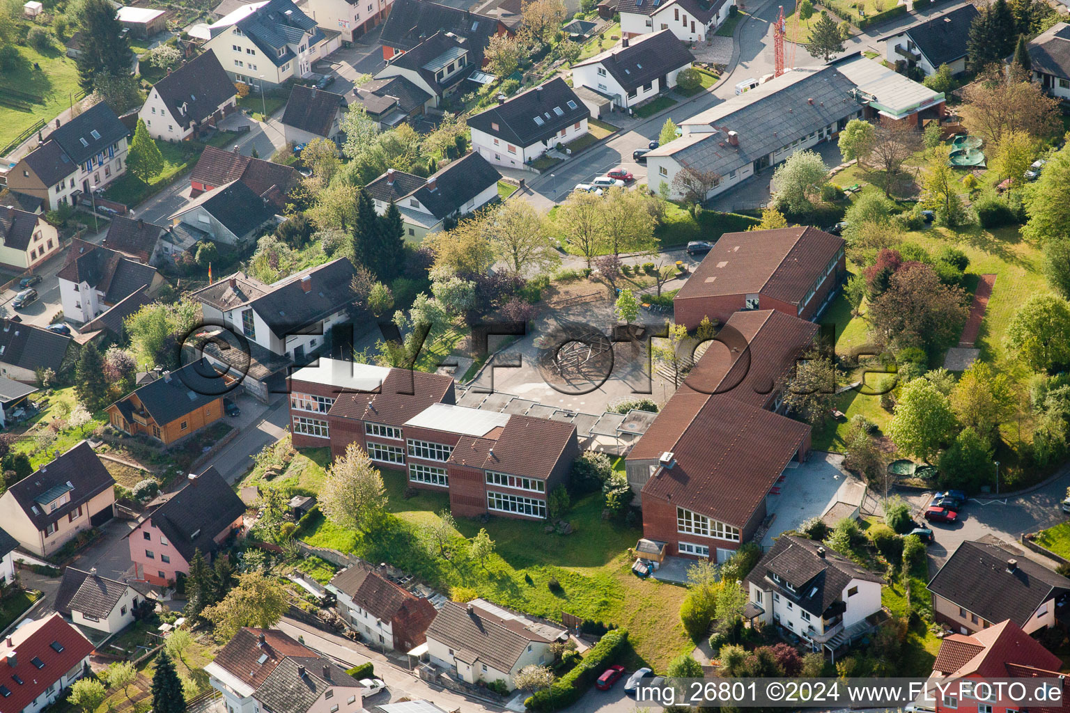 Primary school in the district Kleinsteinbach in Pfinztal in the state Baden-Wuerttemberg, Germany