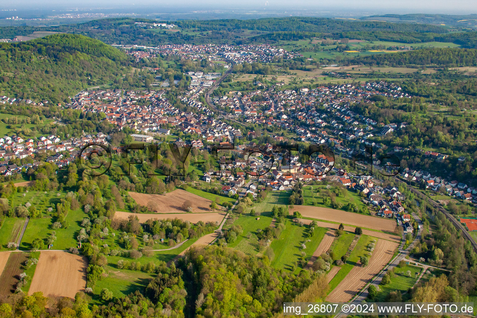 At the Bocksgraben in the district Söllingen in Pfinztal in the state Baden-Wuerttemberg, Germany