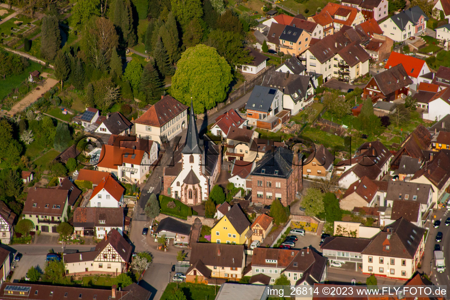 Protestant church community in the district Söllingen in Pfinztal in the state Baden-Wuerttemberg, Germany