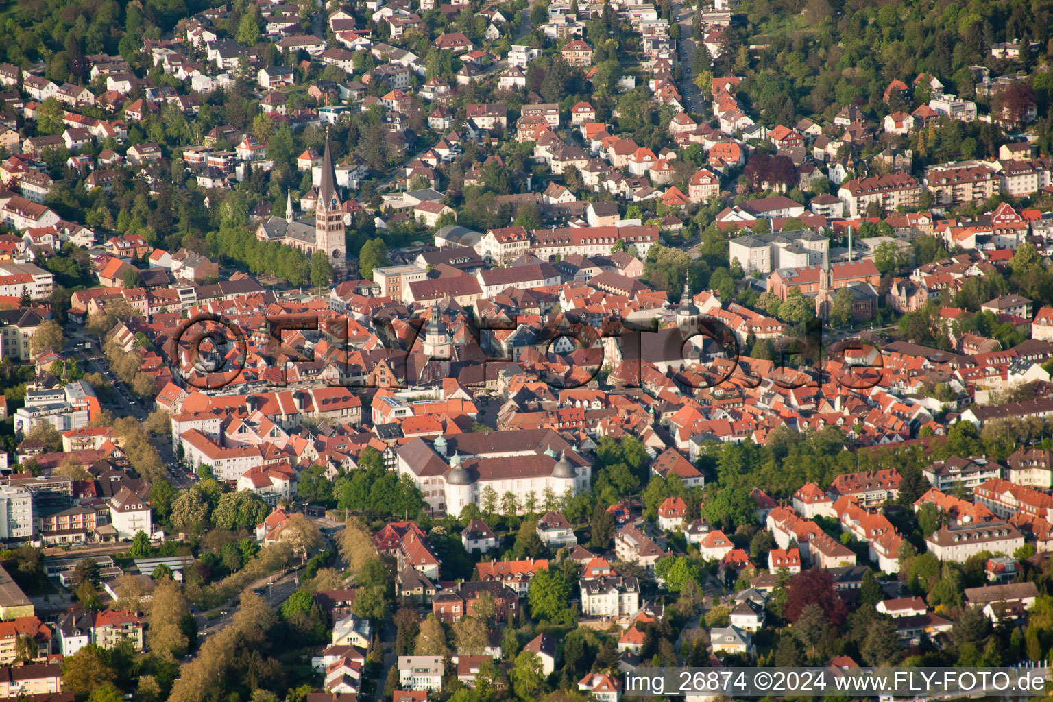 Ettlingen Castle in Ettlingen in the state Baden-Wuerttemberg, Germany