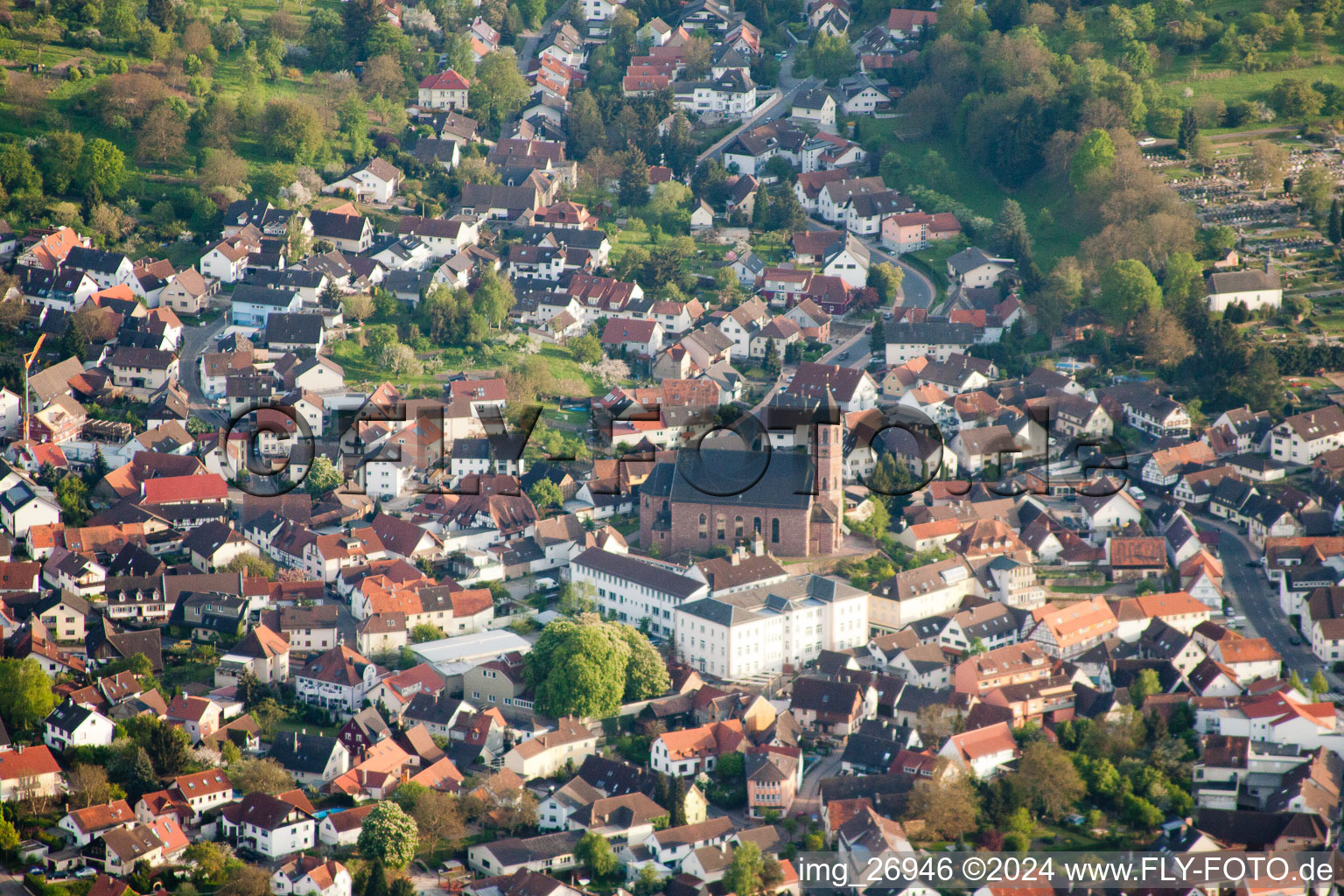 St. Cyriac in Malsch in the state Baden-Wuerttemberg, Germany