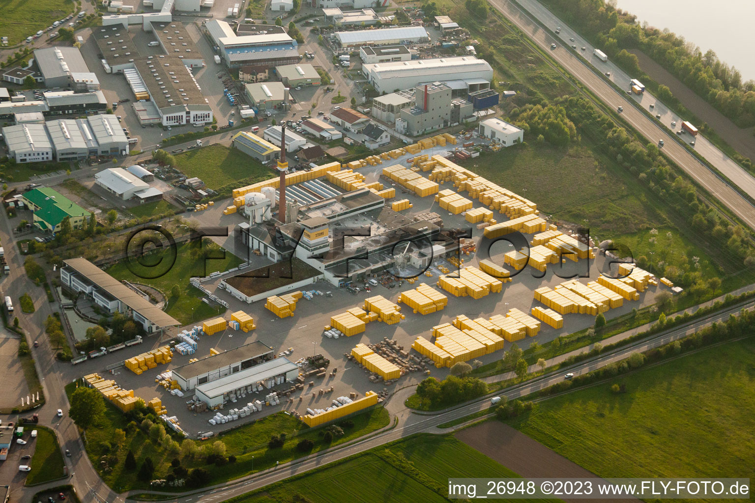 Ytong factory in Malsch in the state Baden-Wuerttemberg, Germany