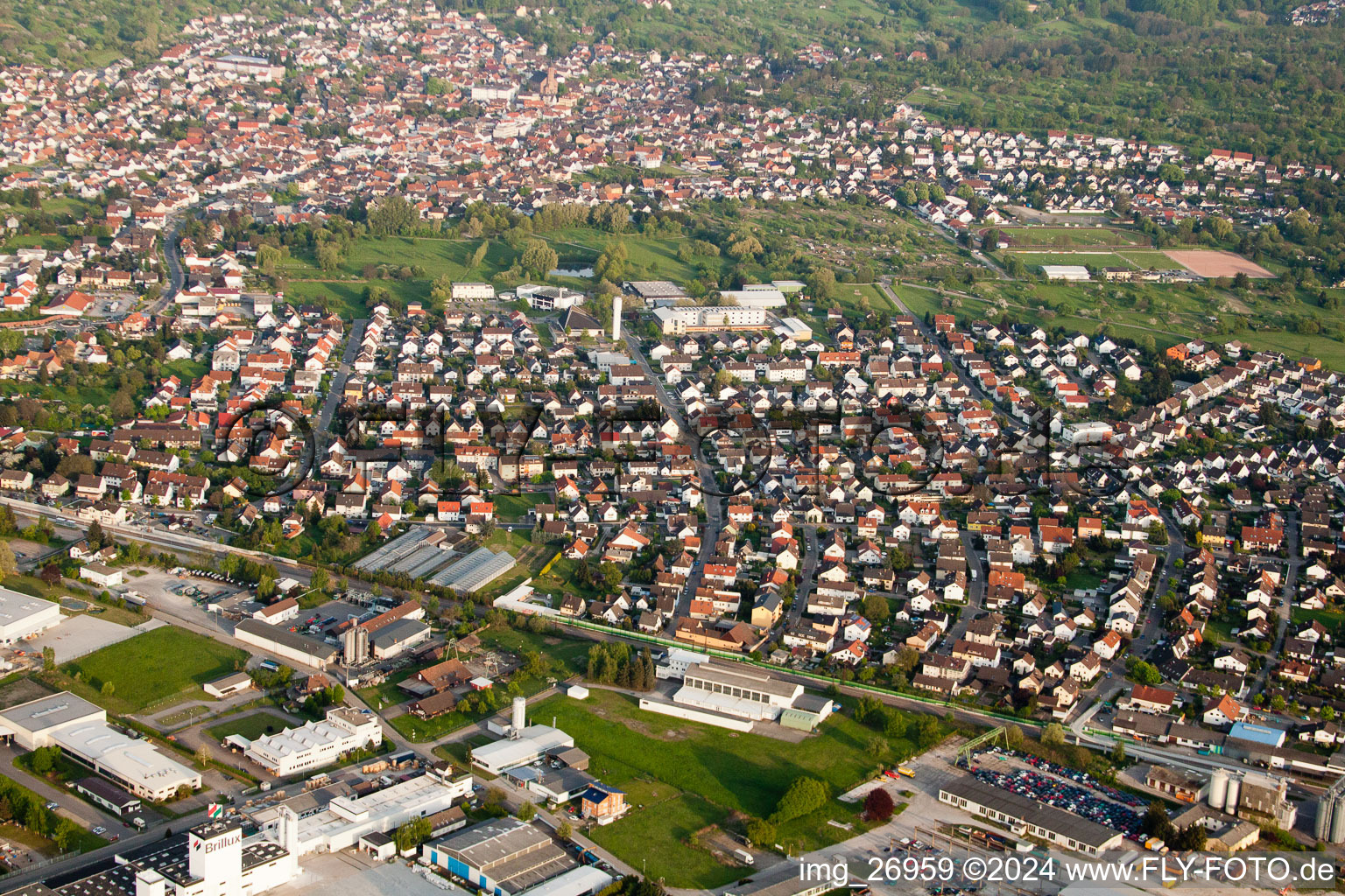 Berhardusstr in Malsch in the state Baden-Wuerttemberg, Germany