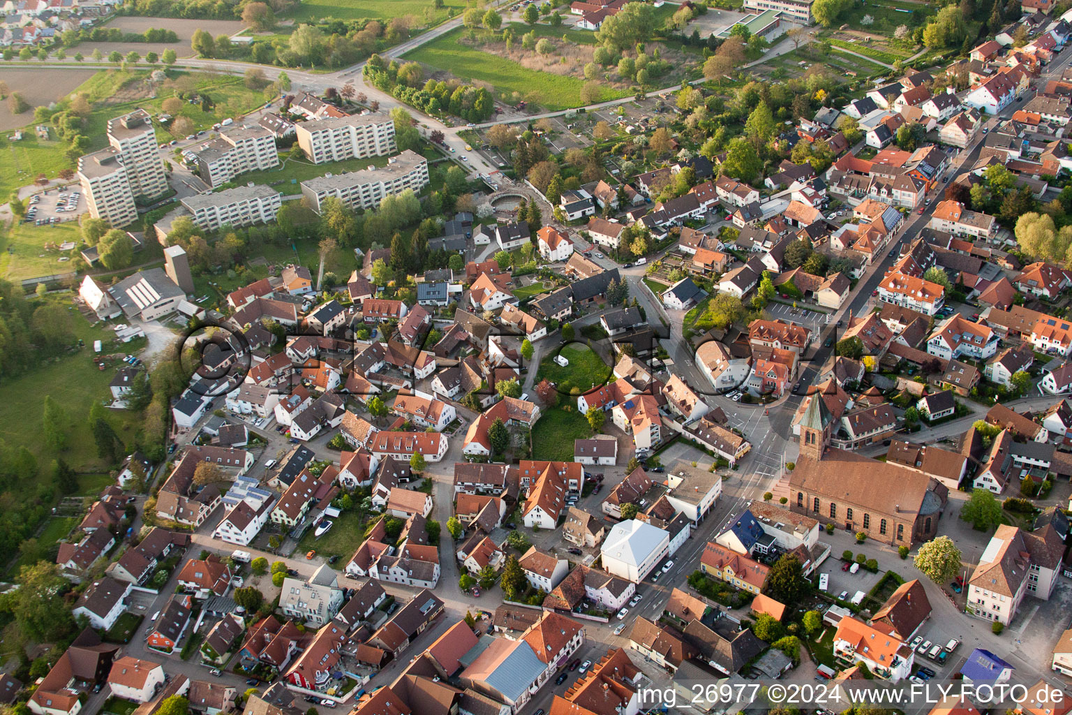 The district on Wuermersheimstr. in Durmersheim in the state Baden-Wurttemberg