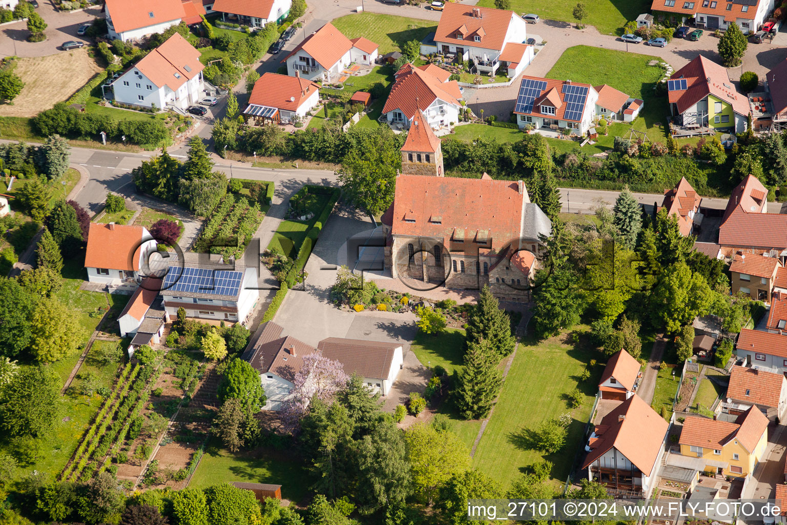 Church in Insheim in the state Rhineland-Palatinate, Germany