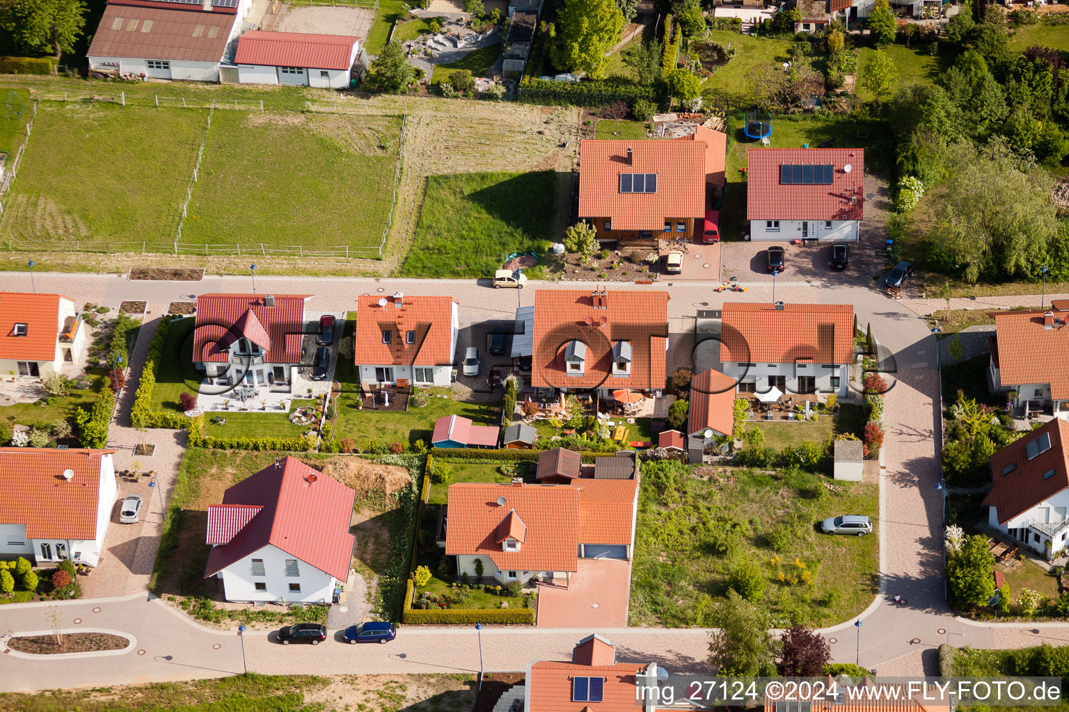 Drone image of District Mörzheim in Landau in der Pfalz in the state Rhineland-Palatinate, Germany