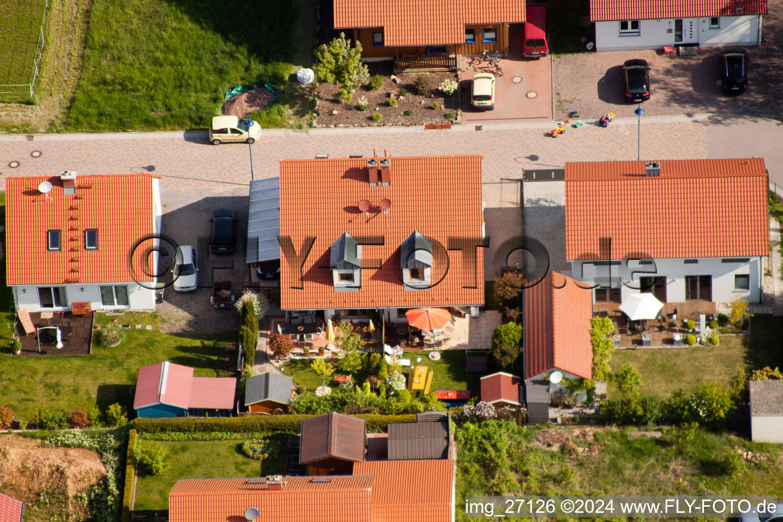 Drone image of District Mörzheim in Landau in der Pfalz in the state Rhineland-Palatinate, Germany