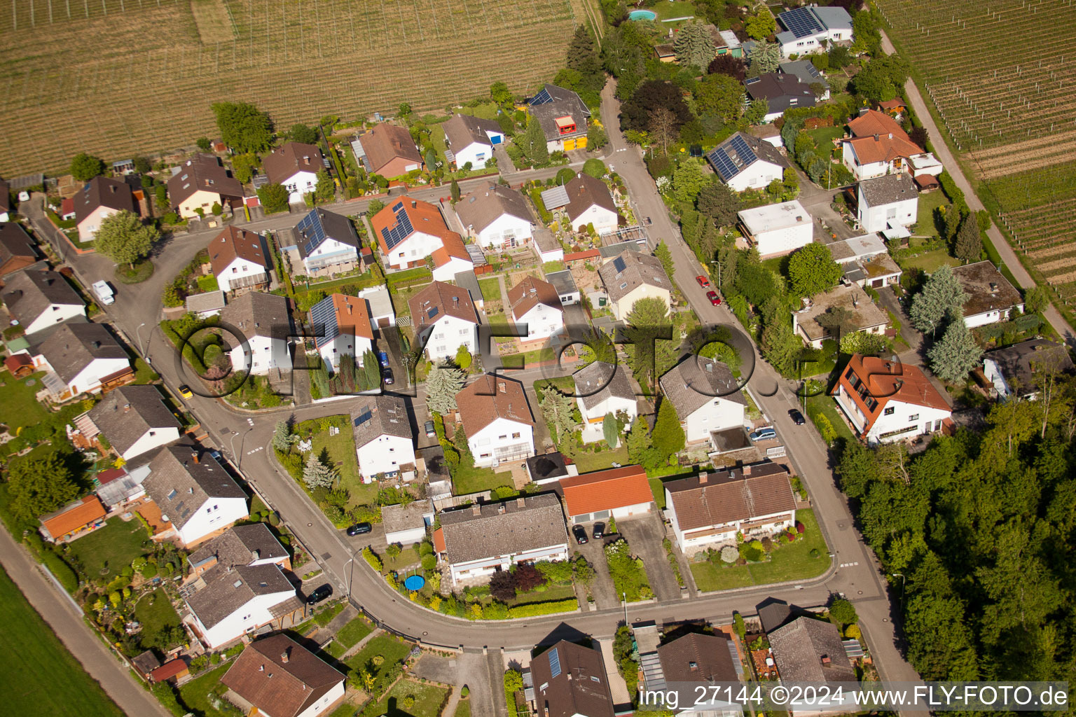 Drone image of District Mörzheim in Landau in der Pfalz in the state Rhineland-Palatinate, Germany