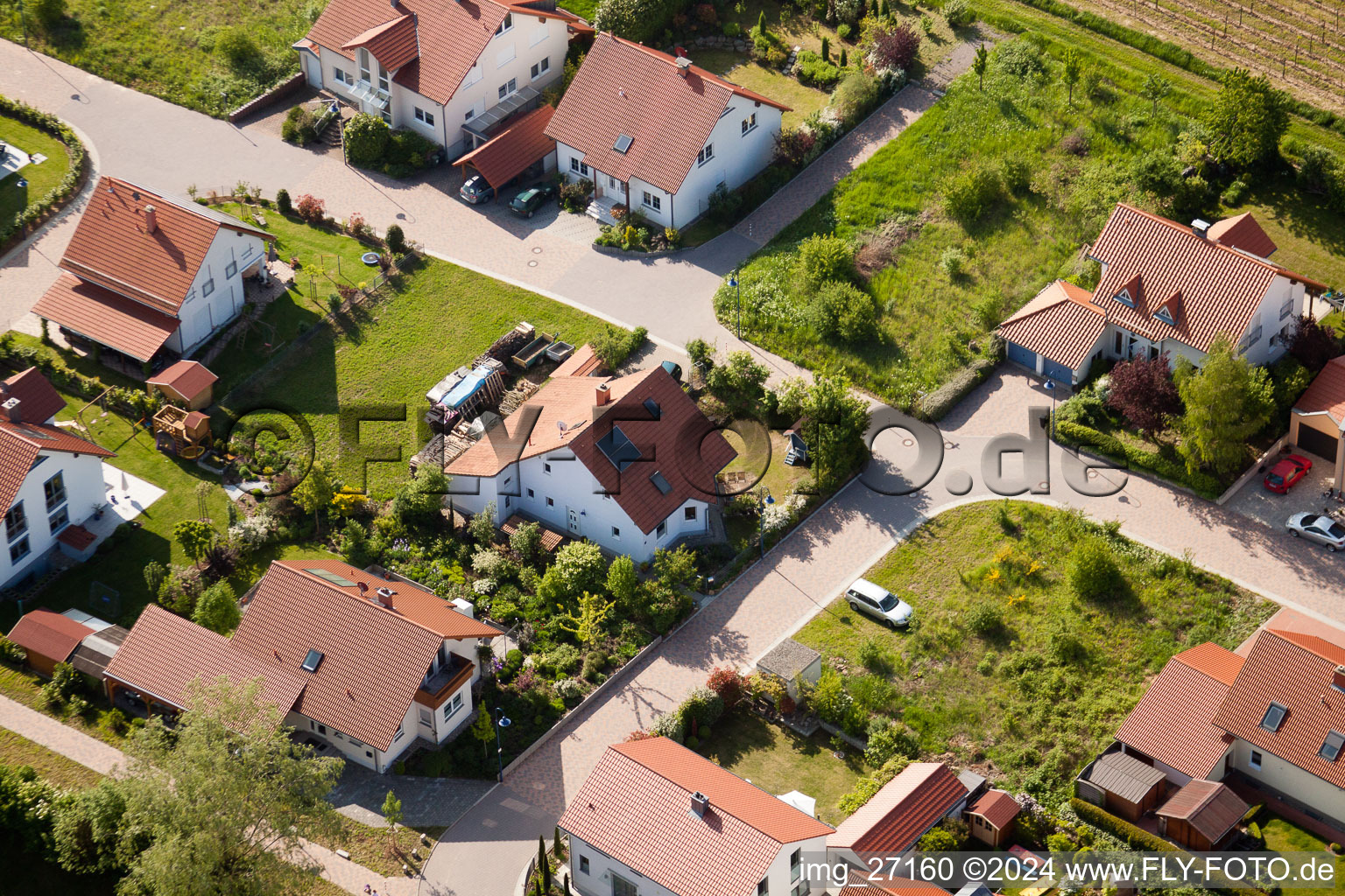 Drone image of District Mörzheim in Landau in der Pfalz in the state Rhineland-Palatinate, Germany