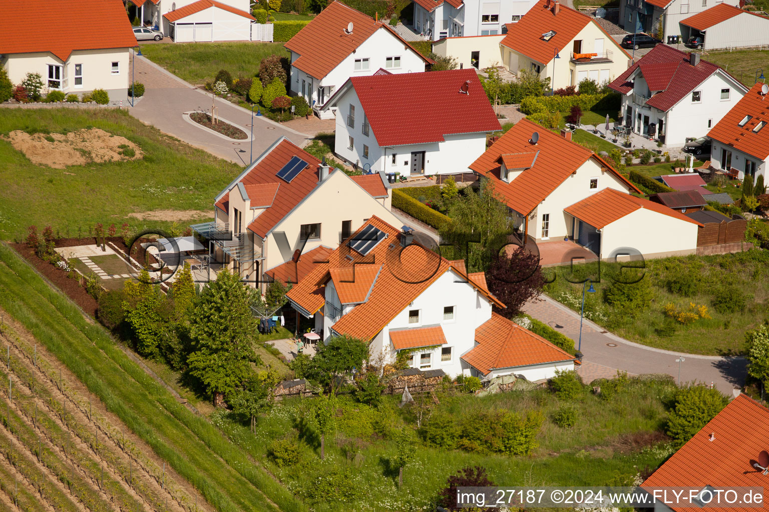 Bird's eye view of District Mörzheim in Landau in der Pfalz in the state Rhineland-Palatinate, Germany