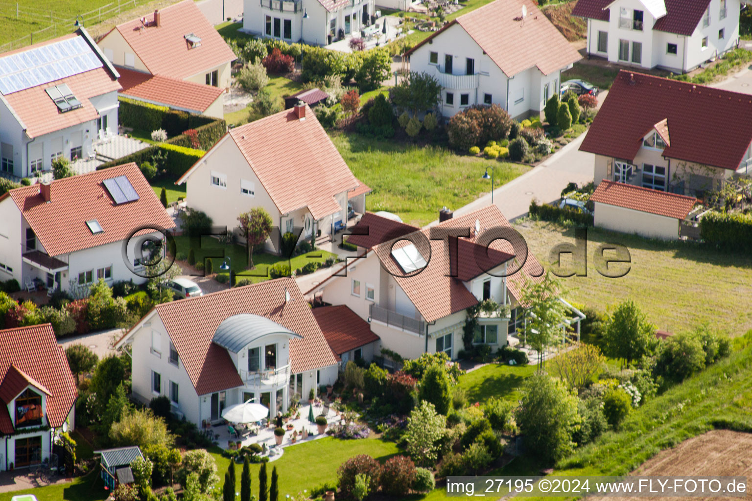 Aerial photograpy of District Mörzheim in Landau in der Pfalz in the state Rhineland-Palatinate, Germany