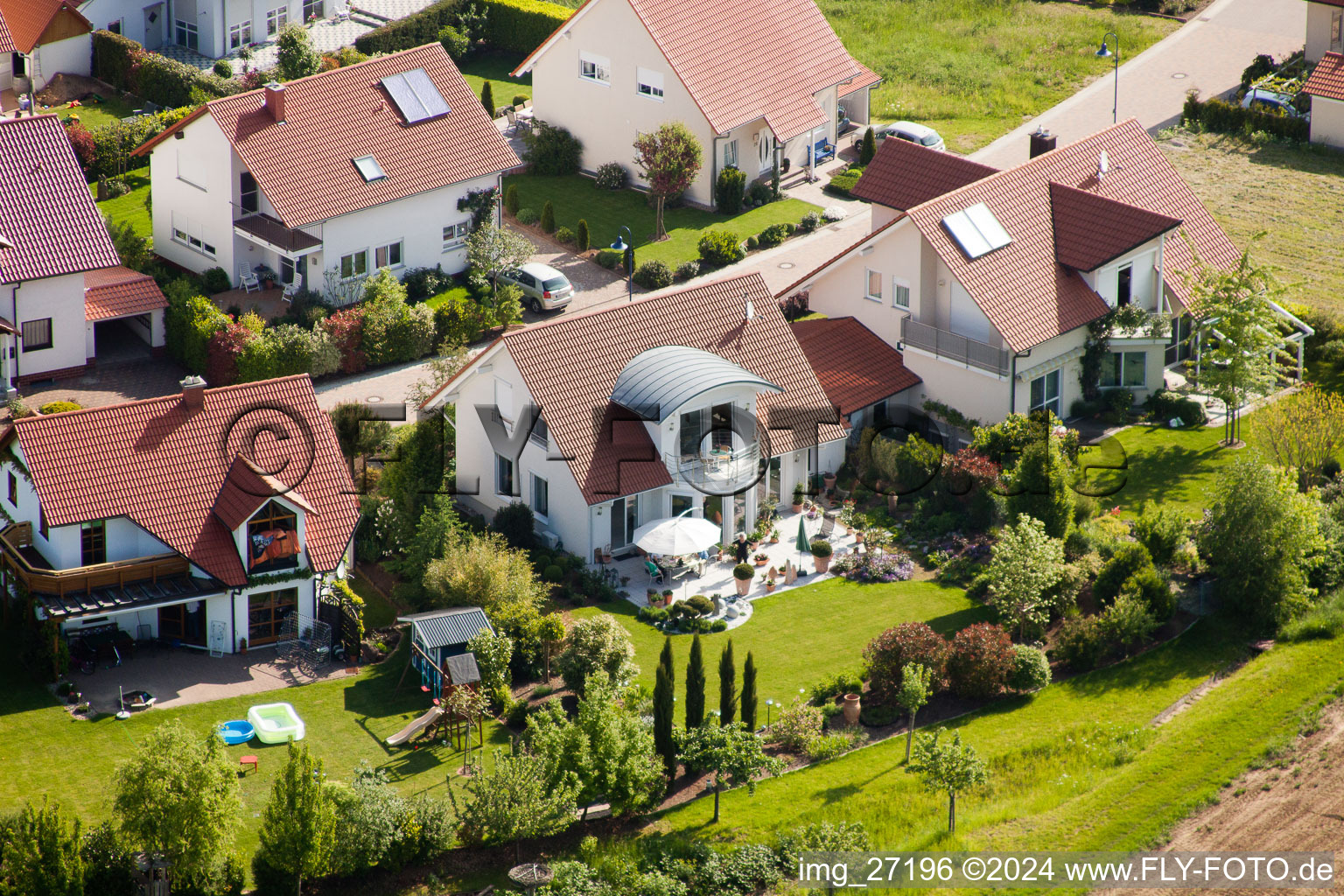 Aerial photograpy of District Mörzheim in Landau in der Pfalz in the state Rhineland-Palatinate, Germany