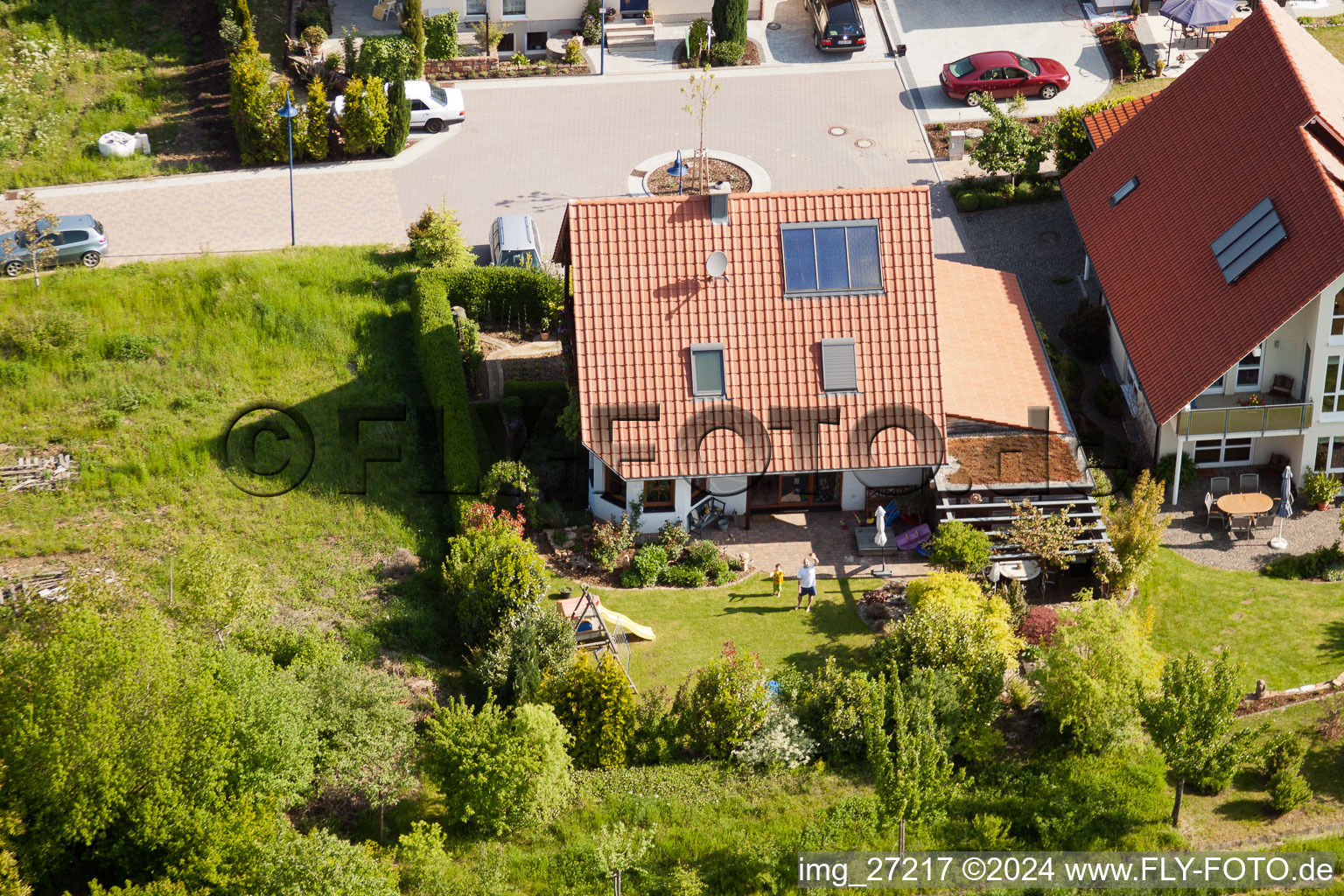 District Mörzheim in Landau in der Pfalz in the state Rhineland-Palatinate, Germany viewn from the air