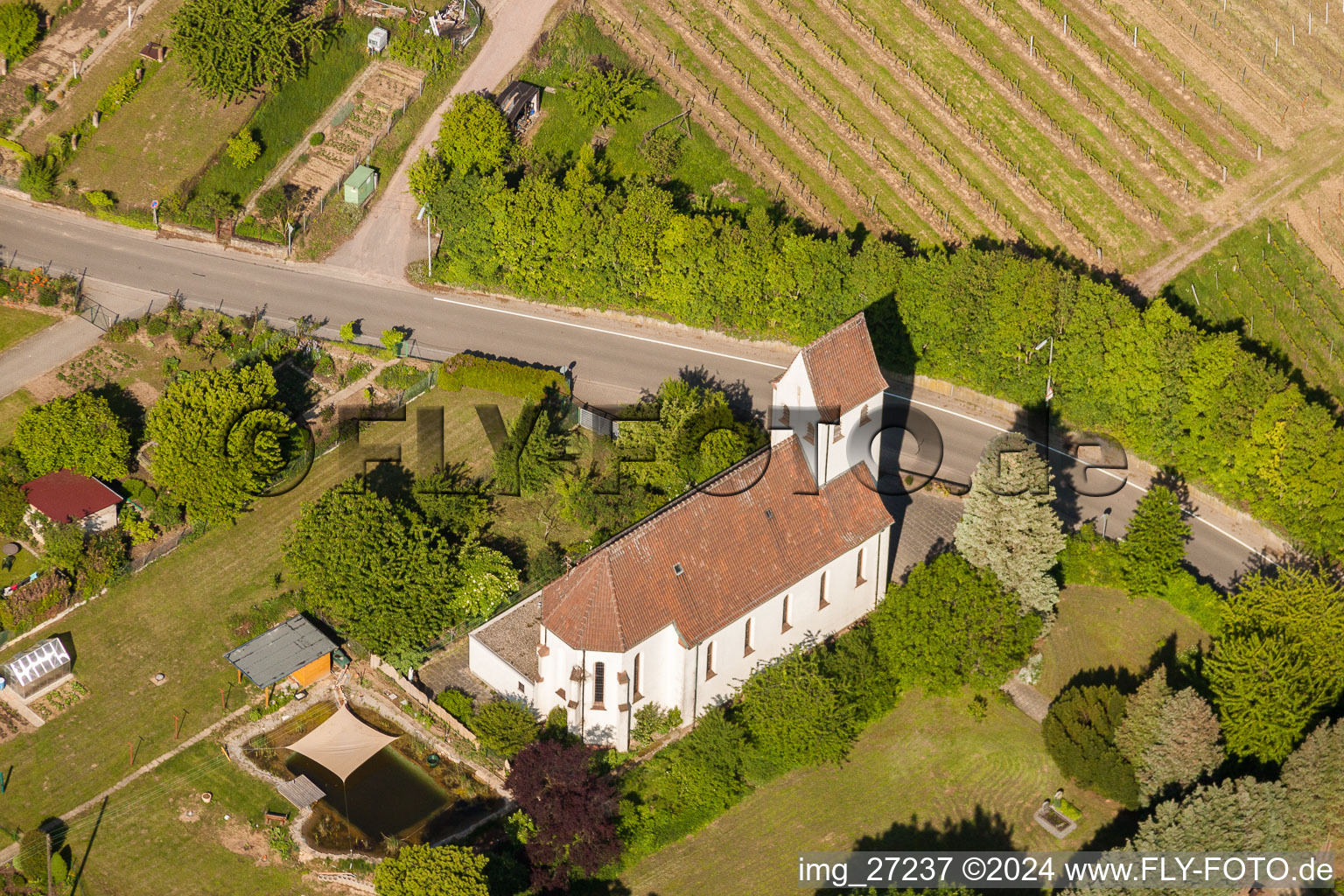 Churches building the chapel St. Aegidius in the district Moerzheim in Landau in der Pfalz in the state Rhineland-Palatinate, Germany