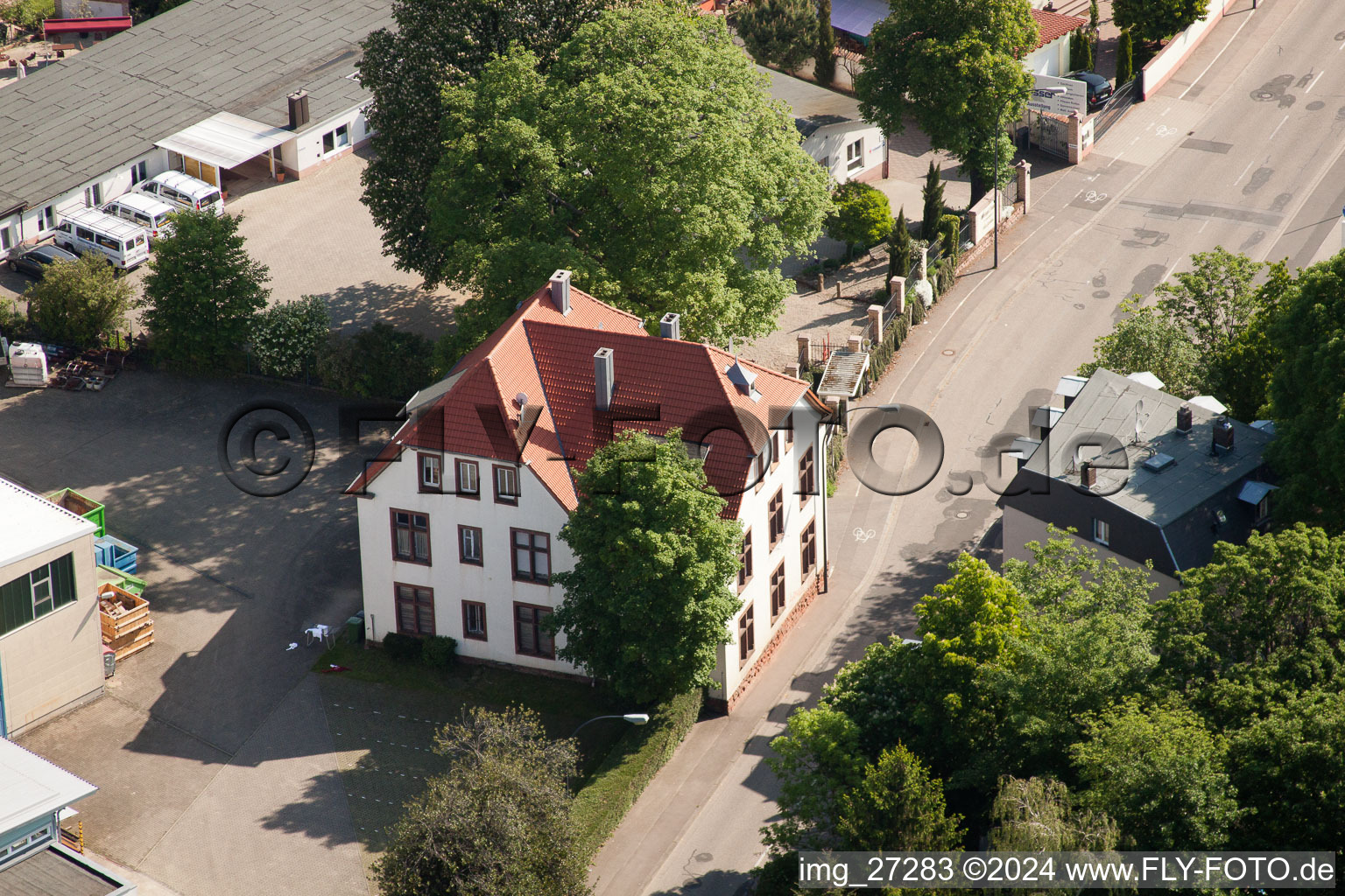 Aerial photograpy of Wollmesheimer Höhe,WICKERT Maschinenbau GmbH in Landau in der Pfalz in the state Rhineland-Palatinate, Germany