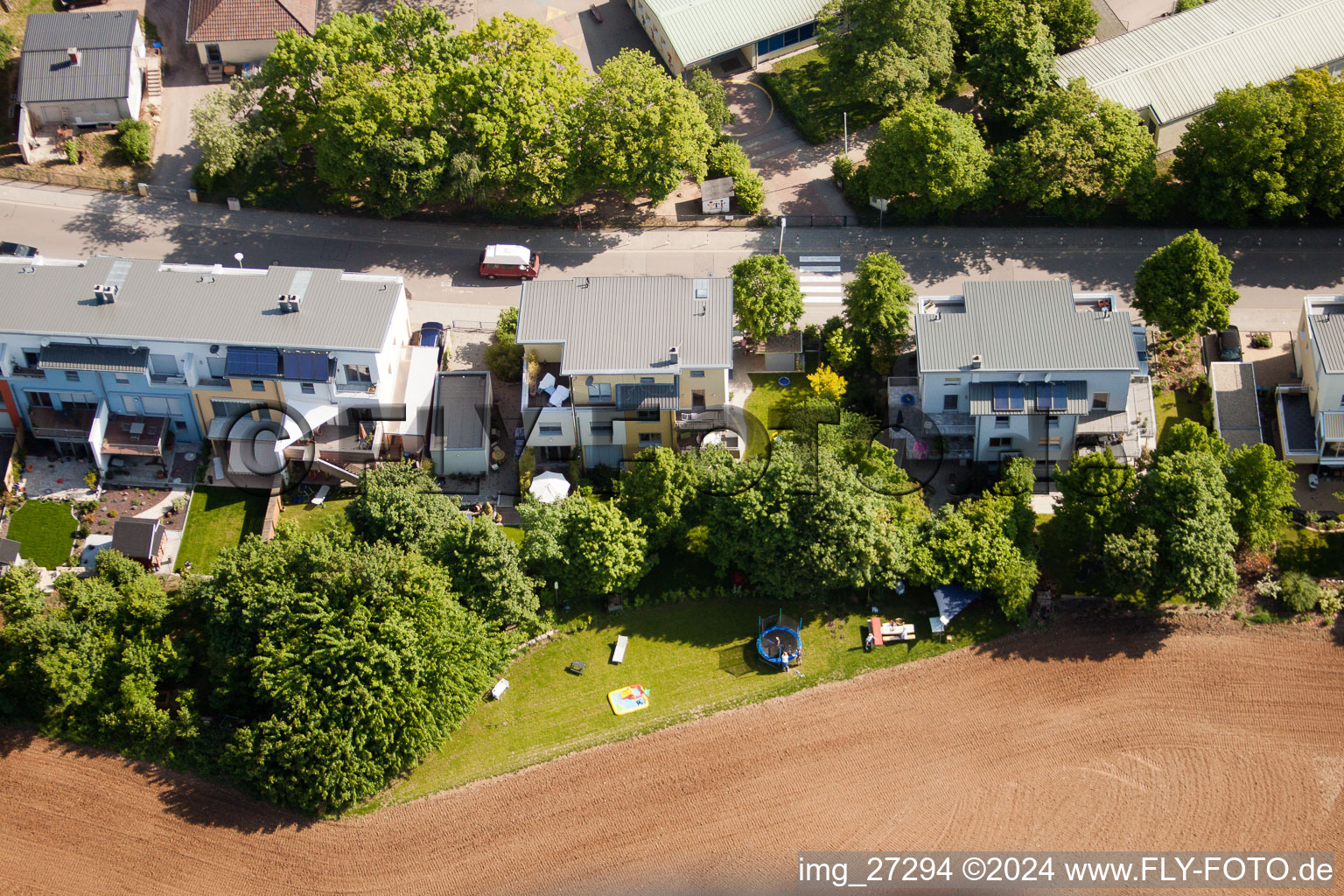 Wollmesheim Heights in Landau in der Pfalz in the state Rhineland-Palatinate, Germany out of the air