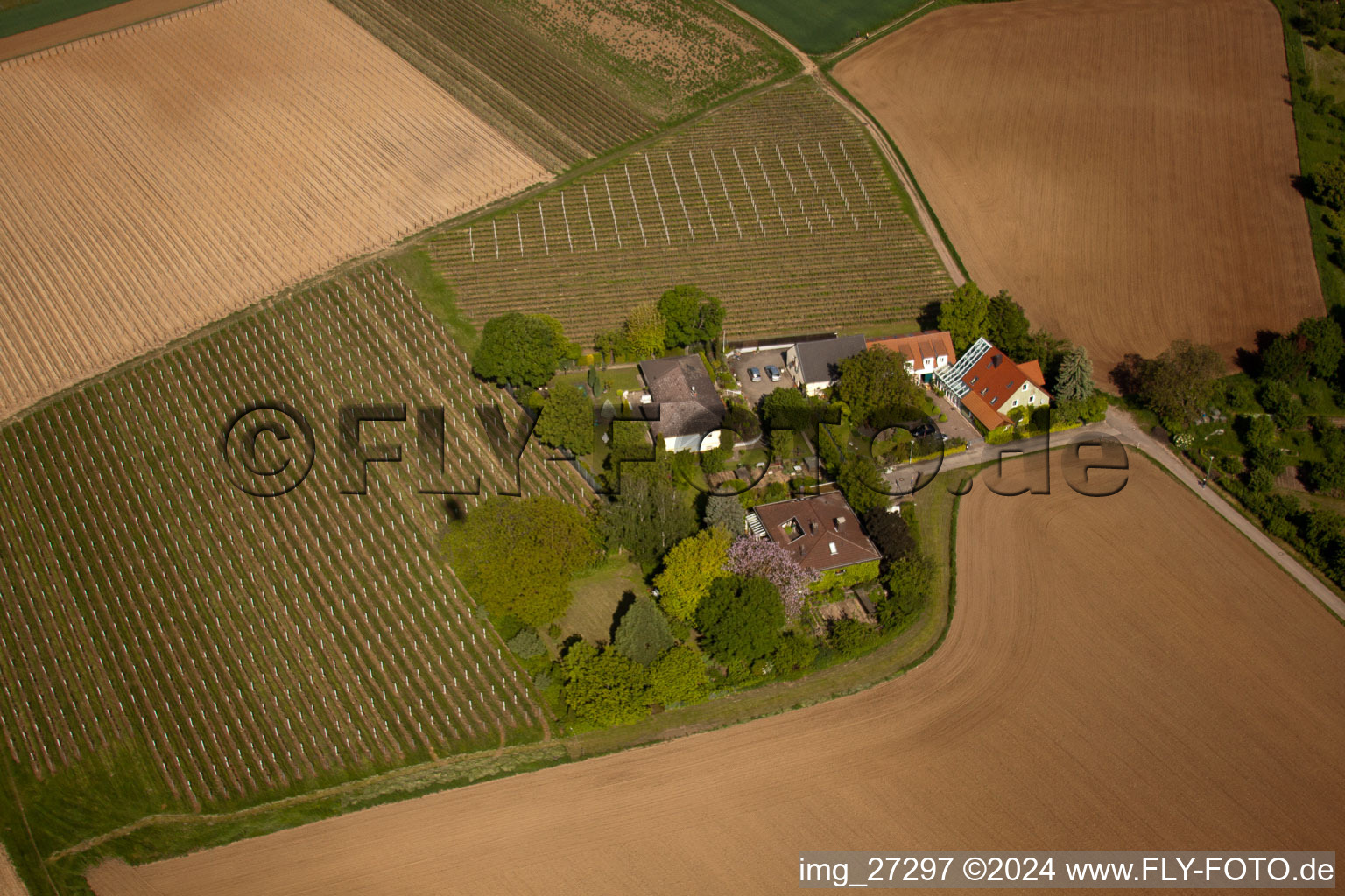 Aerial view of Smallpox sentence in Landau in der Pfalz in the state Rhineland-Palatinate, Germany