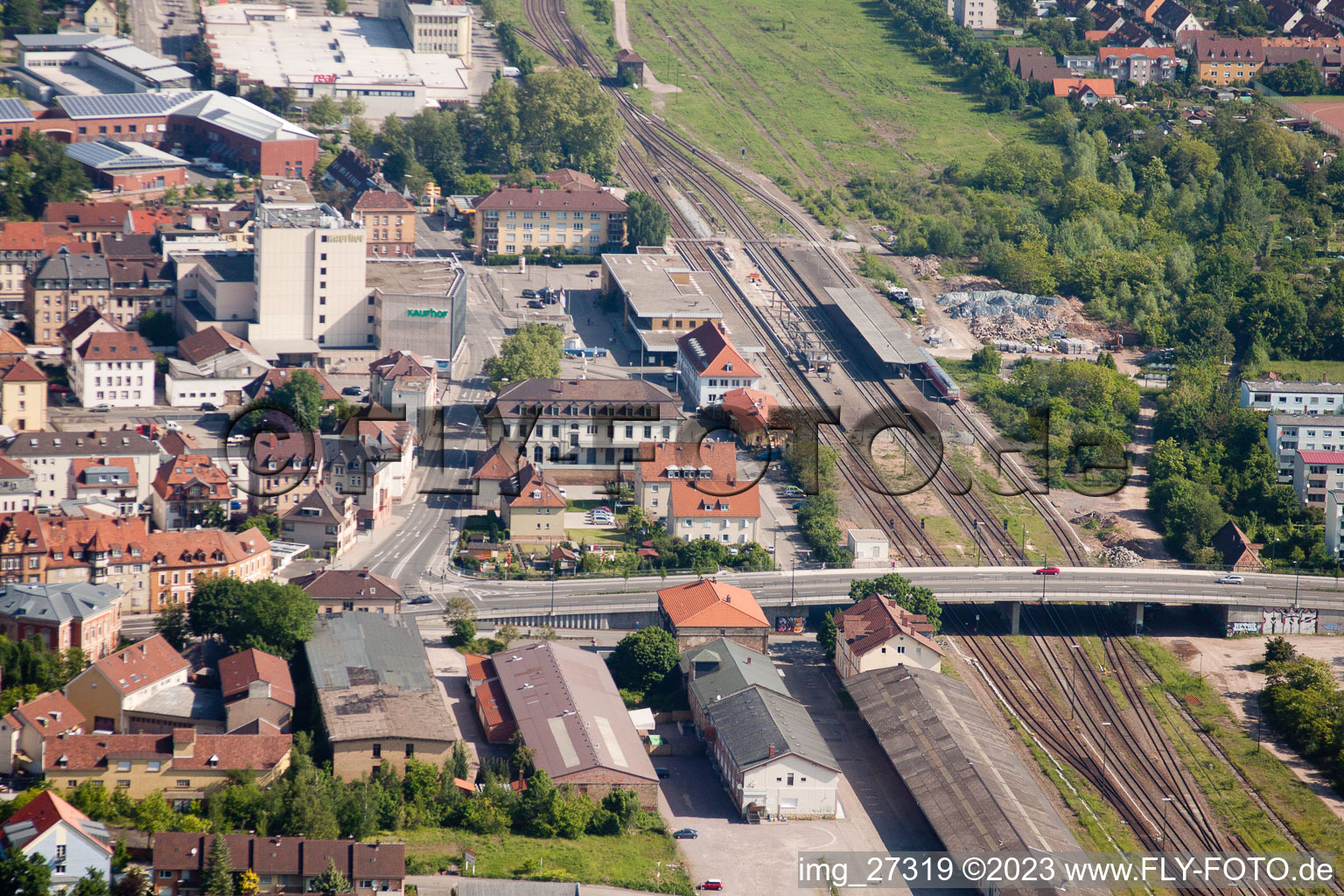 Railroad station in Landau in der Pfalz in the state Rhineland-Palatinate, Germany