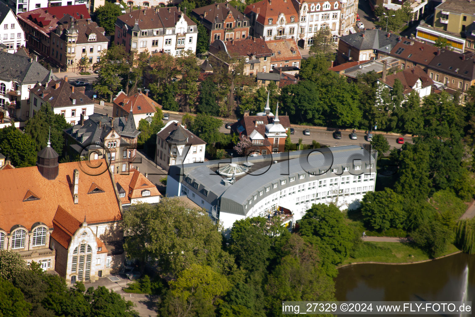 Landau in der Pfalz in the state Rhineland-Palatinate, Germany seen from above