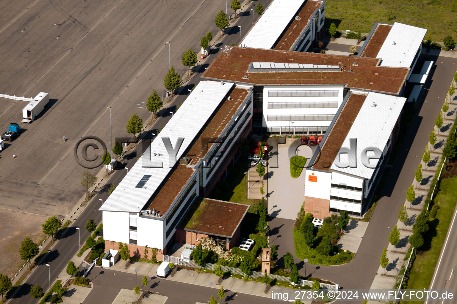 Drone image of District Queichheim in Landau in der Pfalz in the state Rhineland-Palatinate, Germany