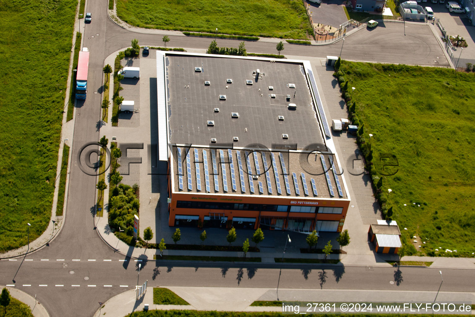 Aerial photograpy of District Queichheim in Landau in der Pfalz in the state Rhineland-Palatinate, Germany