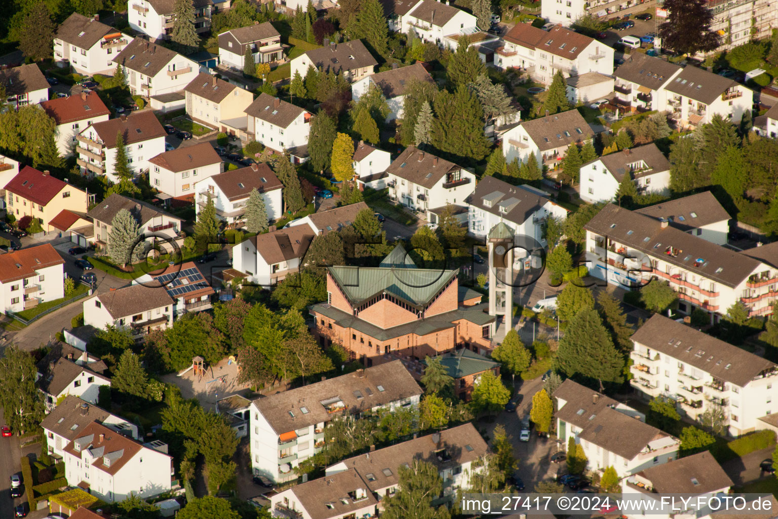 St. Margaretha in the district Wolfartsweier in Karlsruhe in the state Baden-Wuerttemberg, Germany