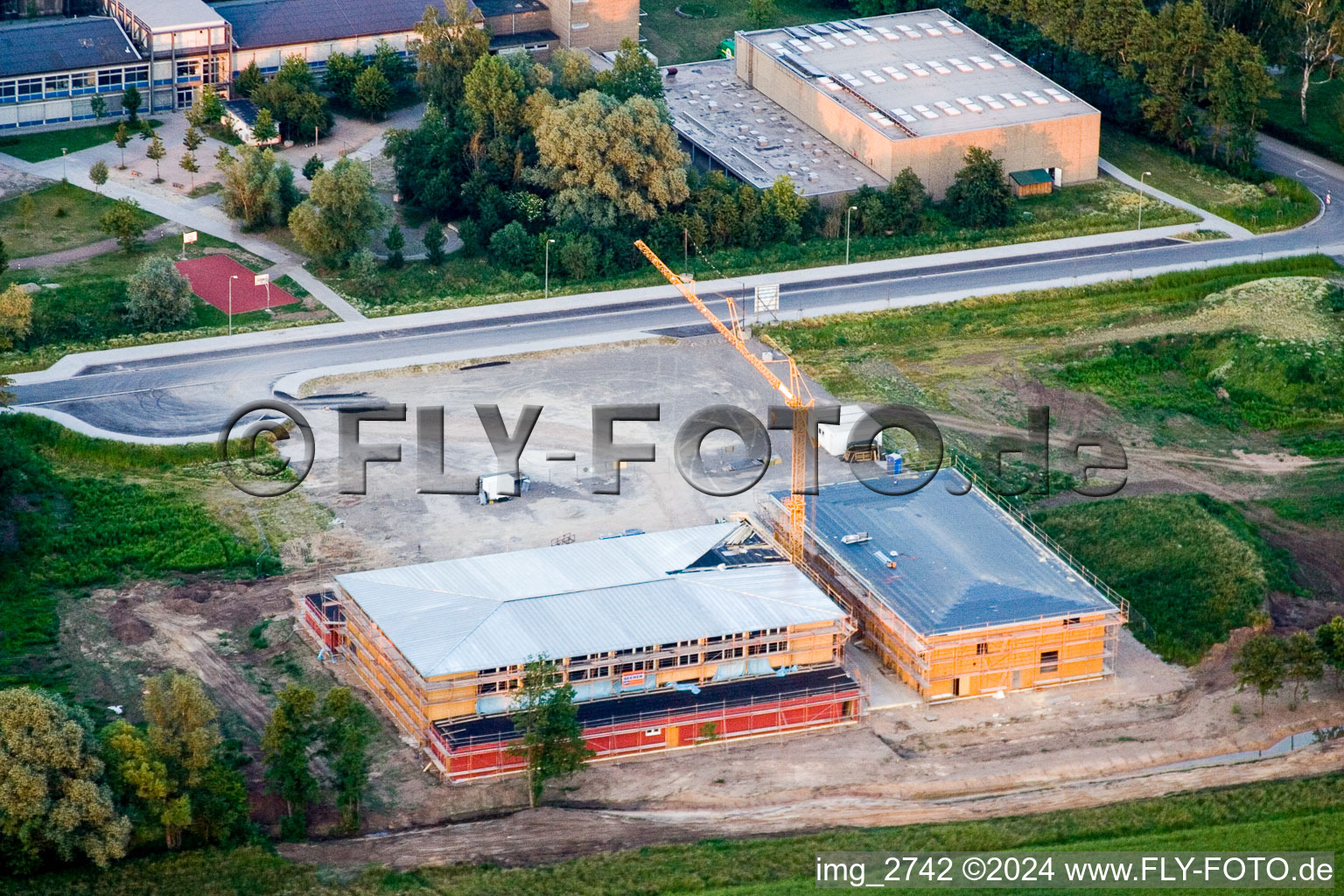 New multi-purpose hall in Kandel in the state Rhineland-Palatinate, Germany