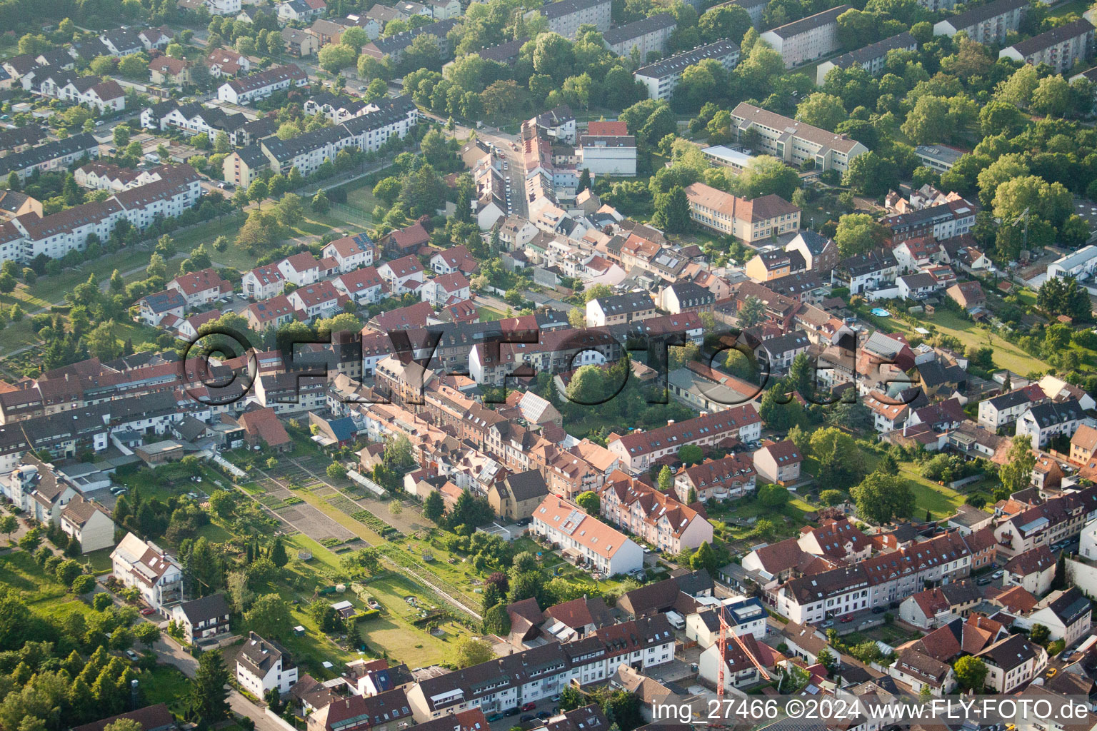 Ostmarkstr in the district Durlach in Karlsruhe in the state Baden-Wuerttemberg, Germany