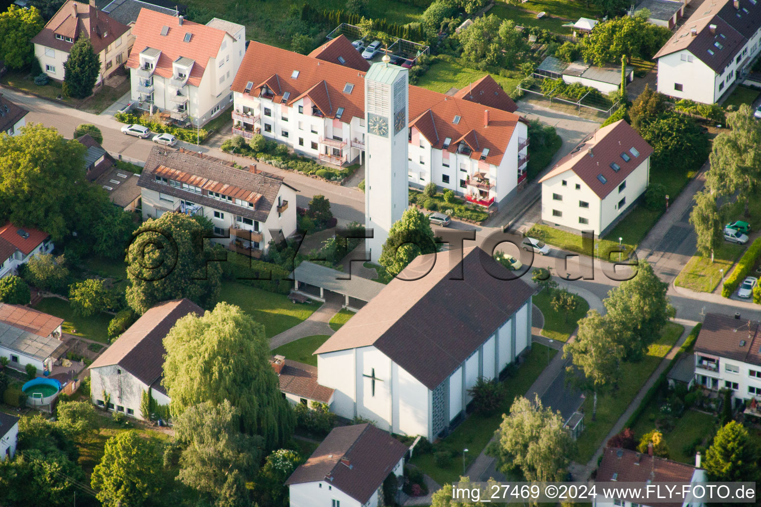 Trinity Church in the district Durlach in Karlsruhe in the state Baden-Wuerttemberg, Germany