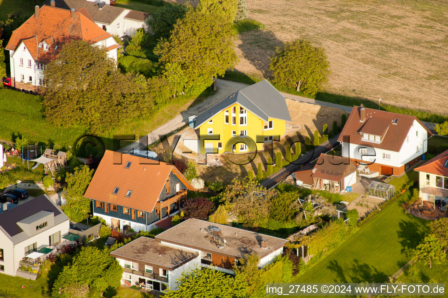 District Durlach in Karlsruhe in the state Baden-Wuerttemberg, Germany out of the air