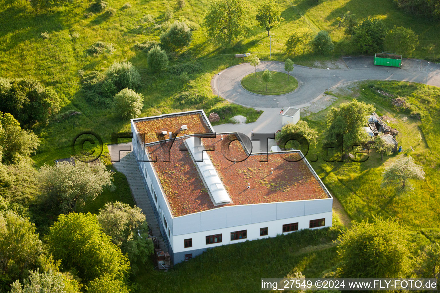 District Stupferich in Karlsruhe in the state Baden-Wuerttemberg, Germany seen from above