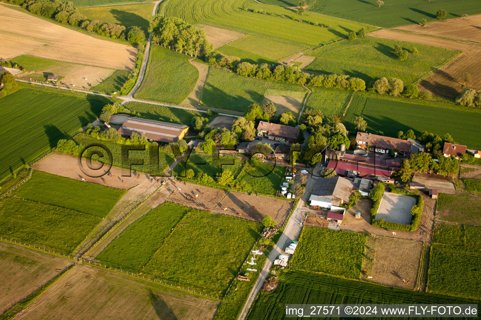 Oblique view of In the stony in the district Langensteinbach in Karlsbad in the state Baden-Wuerttemberg, Germany