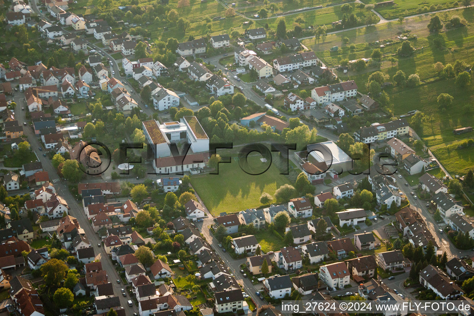 Anne Frank School in the district Busenbach in Waldbronn in the state Baden-Wuerttemberg, Germany