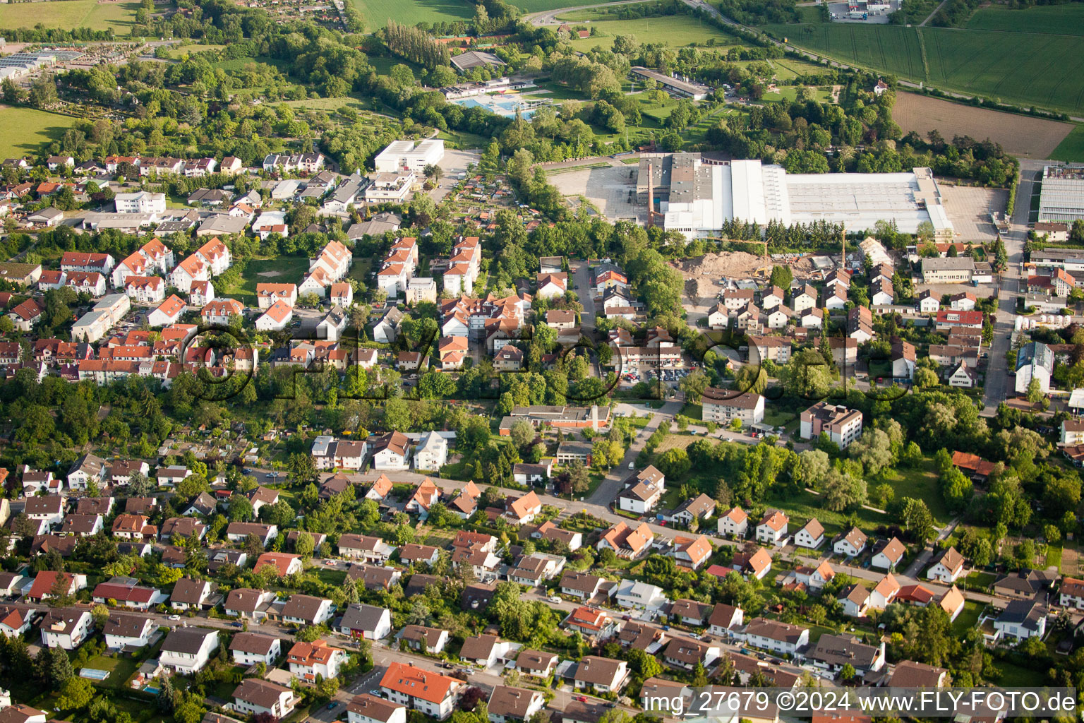 Schwetzinger Street in Wiesloch in the state Baden-Wuerttemberg, Germany