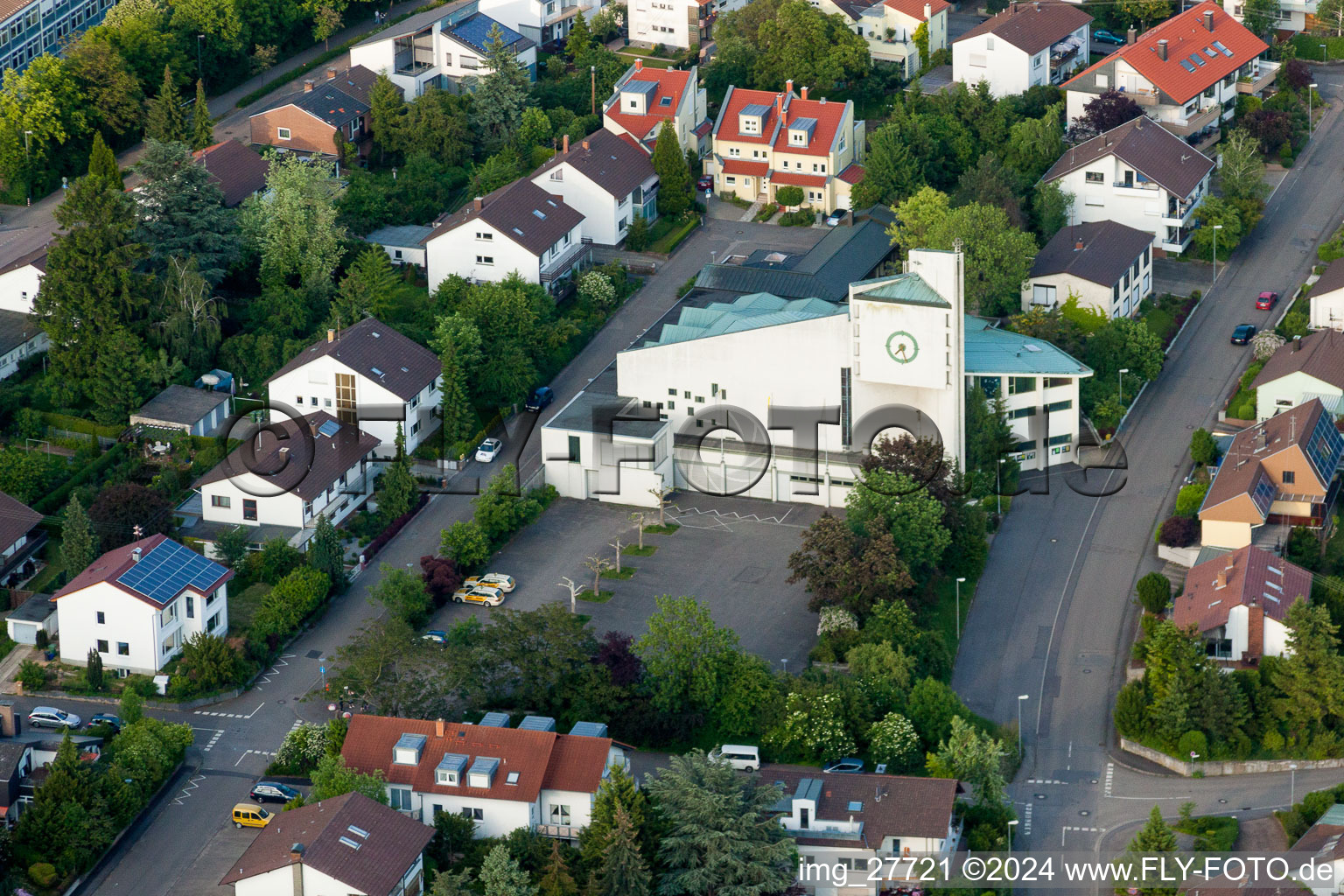 Church building Dreifaltigkeitskirche in Wiesloch in the state Baden-Wurttemberg, Germany