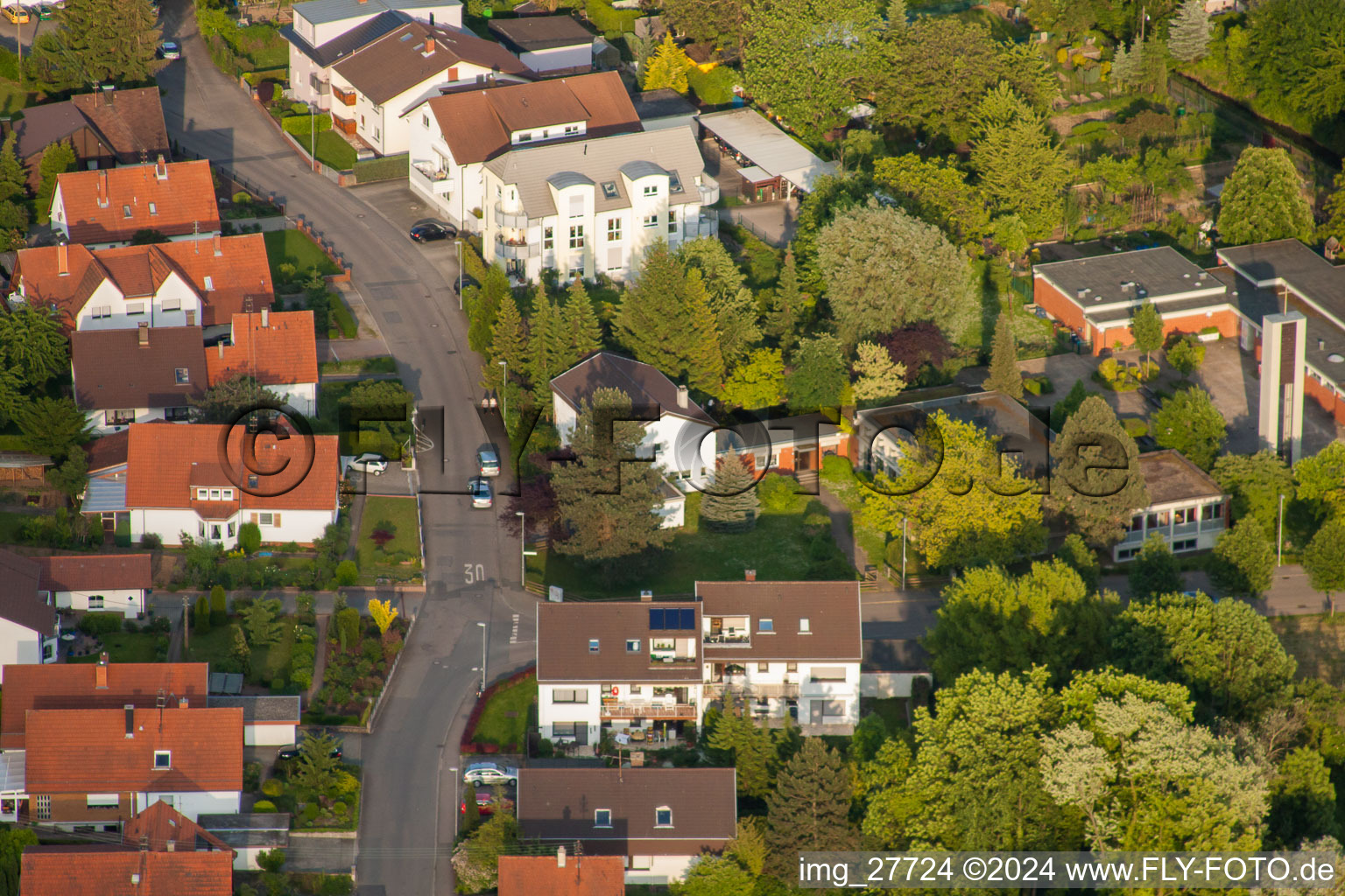 Gartenstr in Wiesloch in the state Baden-Wuerttemberg, Germany