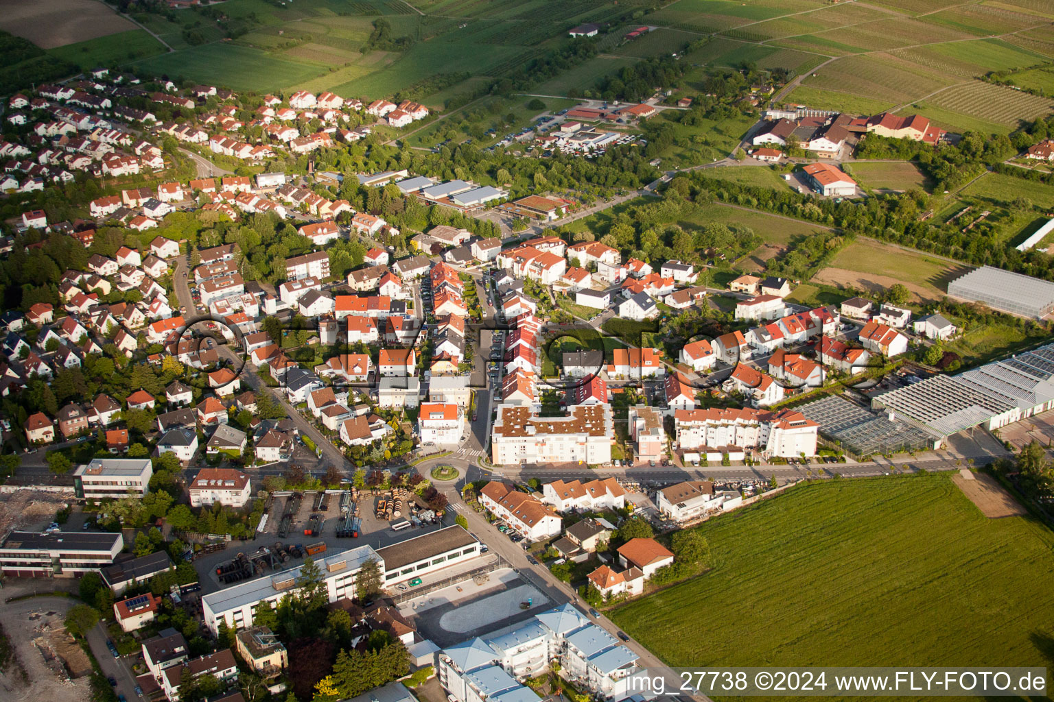 Häuseläcker in Wiesloch in the state Baden-Wuerttemberg, Germany