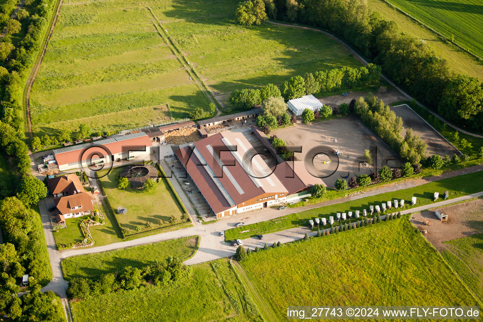 Engelberth Riding Centre on Bögnerweg in Wiesloch in the state Baden-Wuerttemberg, Germany