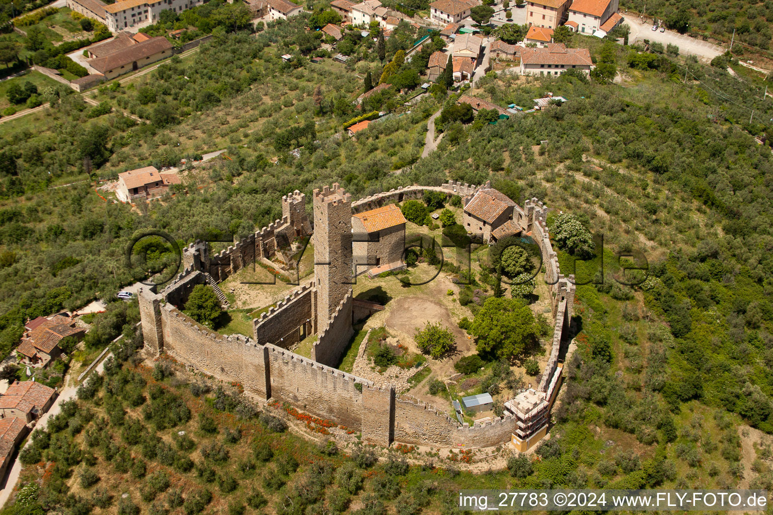 Pergognano in the state Tuscany, Italy