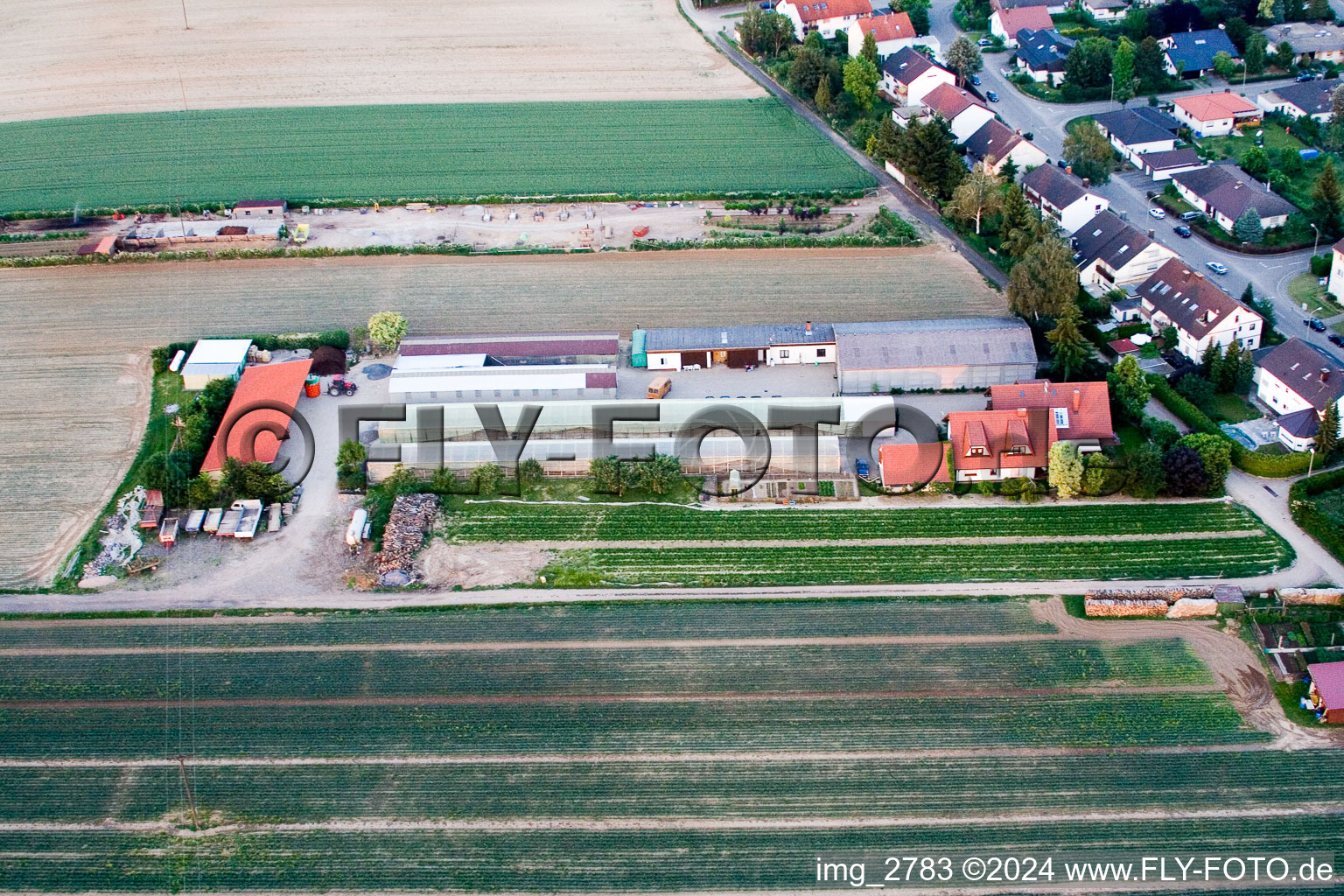 Drone recording of At the water tower in Kandel in the state Rhineland-Palatinate, Germany