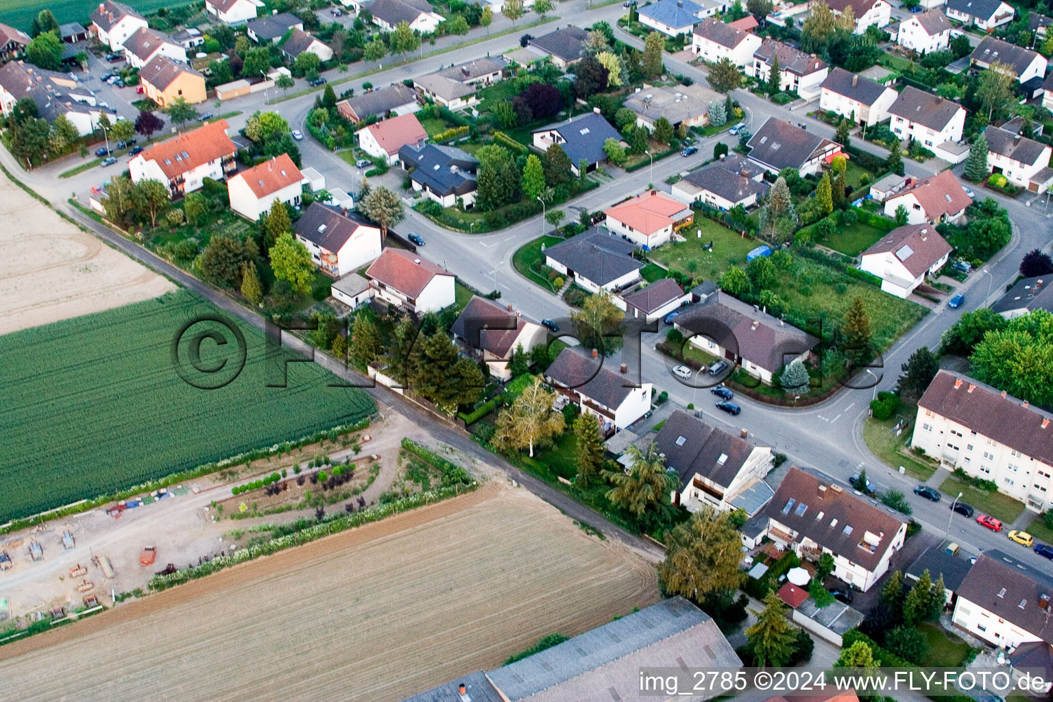 Drone image of At the water tower in Kandel in the state Rhineland-Palatinate, Germany