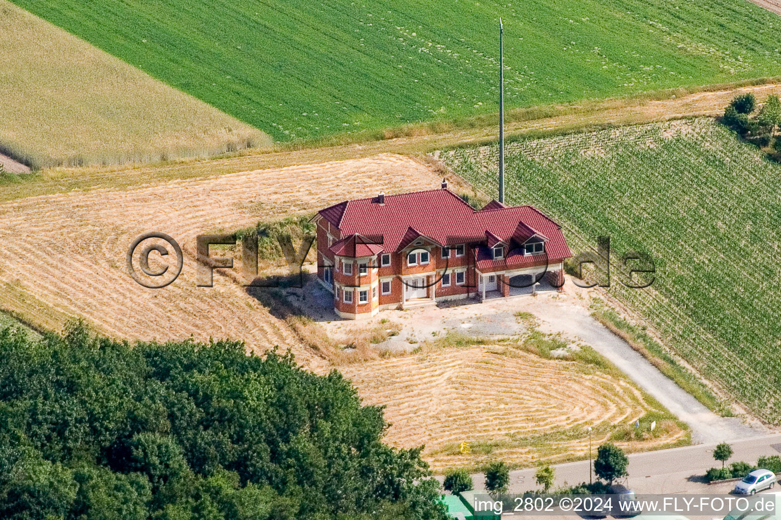 Industrial area, Villa Hinkelstein in Hatzenbühl in the state Rhineland-Palatinate, Germany