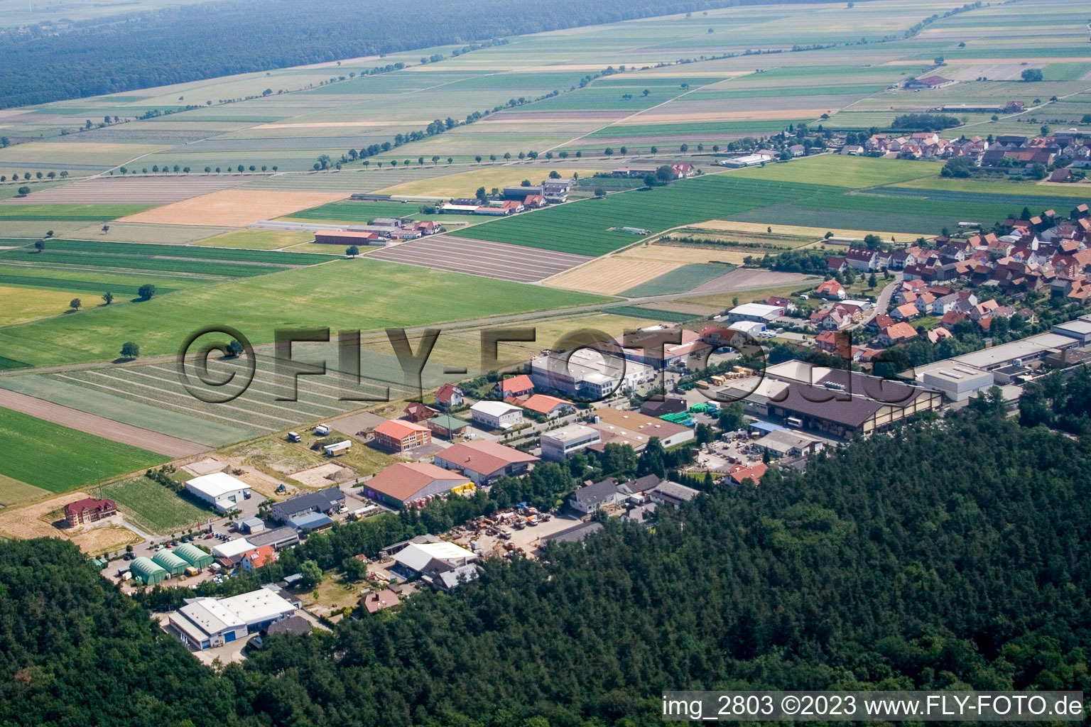 Industrial area W in Hatzenbühl in the state Rhineland-Palatinate, Germany