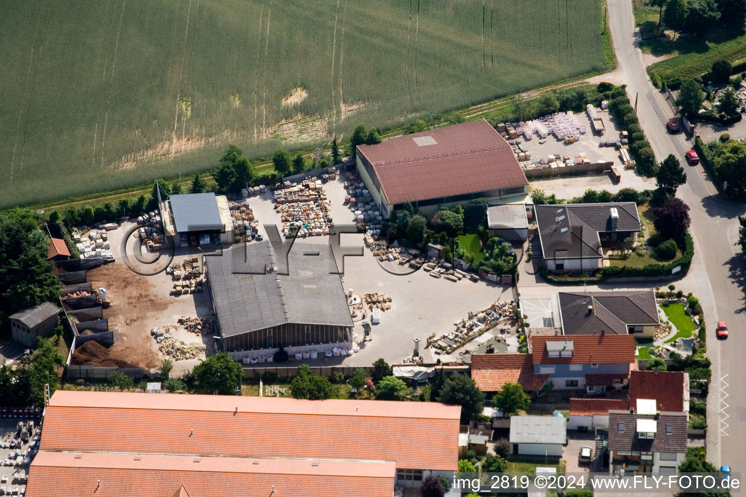 Industrial area N, Friedemann company in Rheinzabern in the state Rhineland-Palatinate, Germany