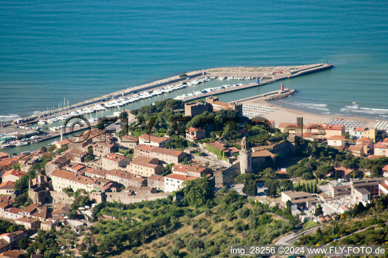 Castiglione della Pescaia in the state Tuscany, Italy