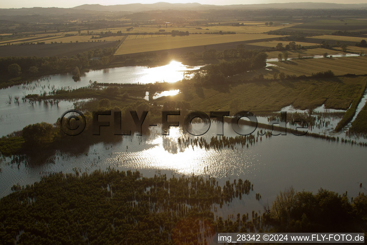 Lake Montepulciano in Pozzuolo in the state Umbria, Italy