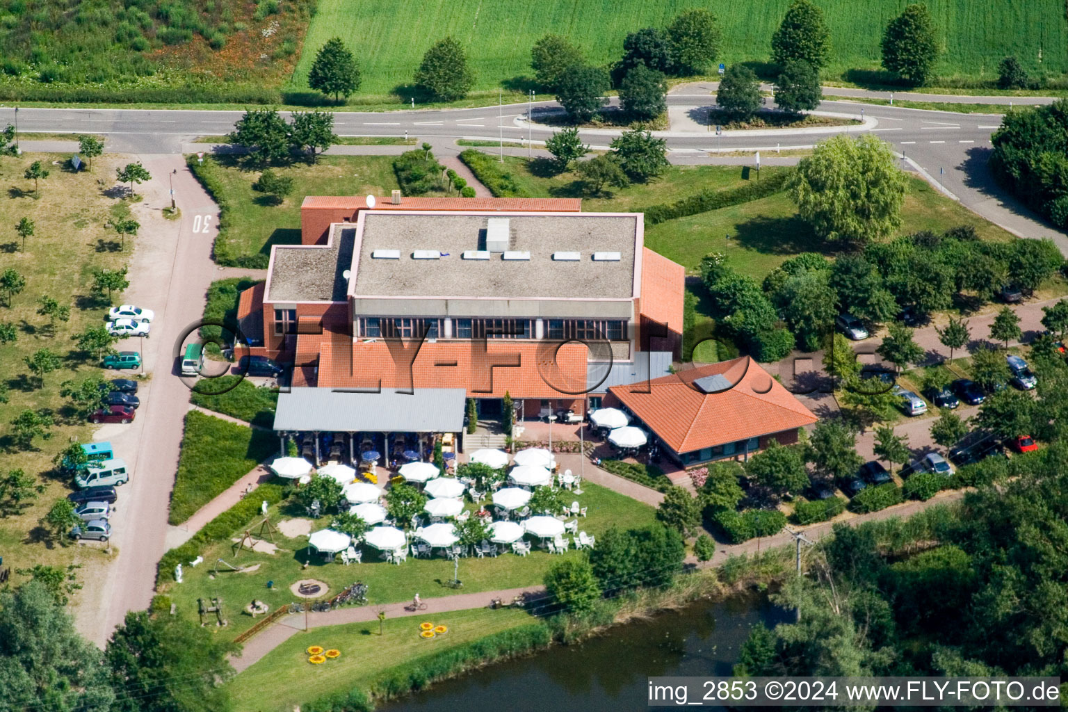 Tennis club in Leimersheim in the state Rhineland-Palatinate, Germany